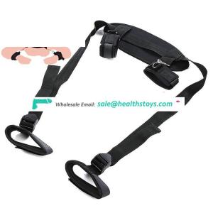 Adult Fetish Product Leather Neck Collar To Hand Restraint Game Toys Wrist Cuffs Slave Harness Bondage For Women Men Couples