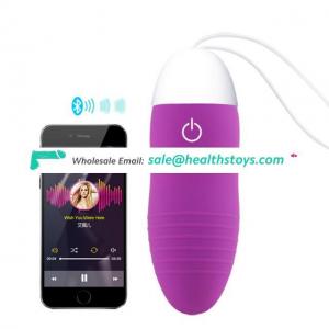 App vibrator Smart Phone Silicone Jump Eggs Waterproof Bluetooth Wireless Remote Control For Women Couples Adult Toys