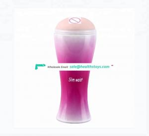 Artificial Male masturbation device dildo vibrator artificial pocket cat vaginal silicone vaginal penis masturbation cup