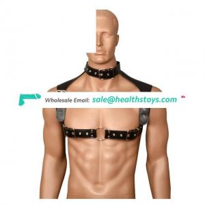 Black PU Leather Strap Harness Belt Lingerie Slave Body Harness