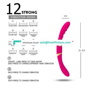 Dual Heads Dildo for Women Medical Silicone  Flexible Lesbian Double  Adult Vibrator Sex Toy For Girls