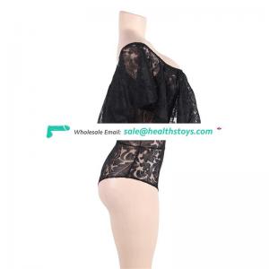 Factory Price Black Four Color Lace Teddy Girls Couples Sexy Nightwear