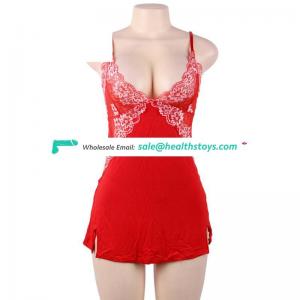 High Quality Fashion Sexy Red Womens Pajama Shorts Set