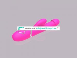Long glass g-spot dildo rabbit Full Silicone Rechargeable vibrator for women