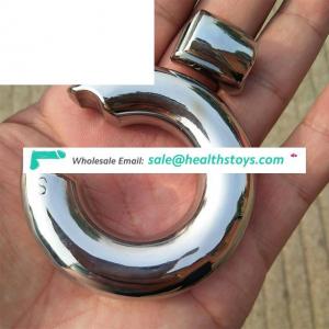 Mens Penis Bondage Steel Ring, Male Scrotumtile Weight Ring Pendants Phallus