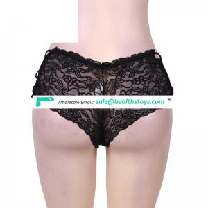 Plus Size Black Sexy Transparent Panty for Girls Women Satin Panty Sex