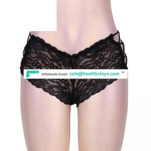 Plus Size Black Sexy Transparent Panty for Girls Women Satin Panty Sex