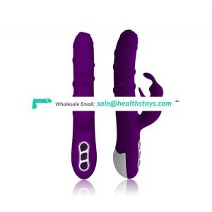 Rabbit rotating clitoris g-spot stimulation  vibrator for women sex adult toys