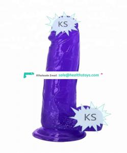Realistic Crystal TPE materia Artificial Penis popular powerful horse anal dildo