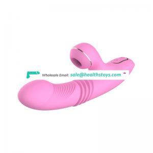 Silicone Material USB Rechargeable Flex Sucking Vibrator For Female