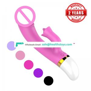 Soft Touch Silicone Dual Motor Waterproof Rubber Fake Vibrating Tongue Sex toys