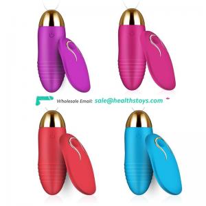 USB Rechargeable Mute Vibrator Egg 12M Wireless Remote Control 10 Speed Vibrator Sex Toys for Women 4 Colors Erotic Toys