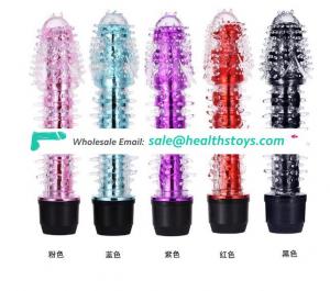 Wholesale ABS Vibrator Dildo Spiny Vibrating Shock Factory Cheap Price Sex Toys For Female Masturbation