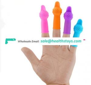 Wholesale Silicone Finger Sleeve Vibrator Bullet Electric Shock Cheap Price Sex Toys For Female