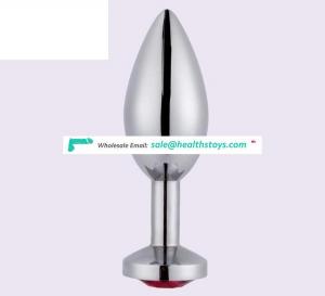 Wholesale Stainless Steel Metal Anal Plug with Metal Material Large Size Jewelry Design Metal Butt Plug