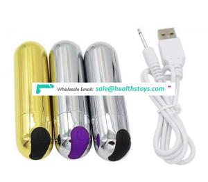 Wholesale USB Vibrating ABS Bullet Electric Shock Anal Butt Plug Cheap Price Vagina Sex Toys For Female