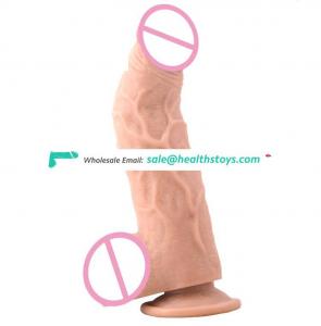 2019 Hot Sale FAAK005 Giant Head Realistic Dong Ribbed Huge Dildo With Strong Suction Cup Toys Sex Adult