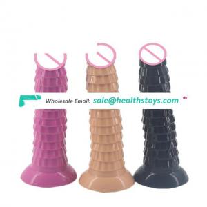 Best Selling New Products  Long Soft  Silicone  Penis Flexible Dildo Realistic  Adult Sex Toys With Strong Suction
