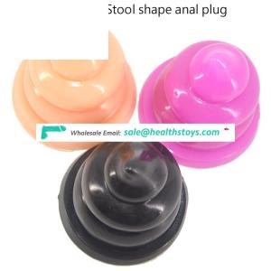 Bowel Movement Stool Butt Plug Spiral Dildo Erotic Adult Sex Toy For Women Men Sex Products Excrement Butt Plug