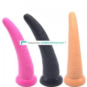 FAAK 10.2" Silicone Anal Plug Anal Sex For Men Masturbation Elephant Penis Realistic Erotic Products for Women Pussy and Anal