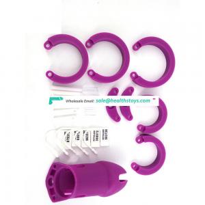 FAAK 10cm*3.8cm silicone chastity cage penis cage for male chastity device