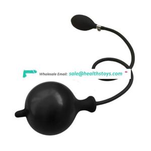 FAAK 12cm 4.7" 3.5cm dilator stimulator sex toys plug silicone huge pump prostate massage inflatable anal toys expansion for men