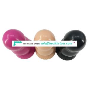 FAAK 15cm 5.9" dia 5.7cm flexible butt sex toys realistic safe silicone big didlos double balls shape anal plug silicone for men