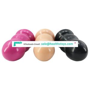 FAAK 15cm 5.9" dia 5.7cm flexible butt sex toys realistic safe silicone big didlos double balls shape anal plug silicone for men