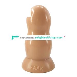 FAAK 15cm 6" 5.7cm big silicone dildo soft artificial penis dick cock 2 round balls design flesh sex adult toys with suction cup