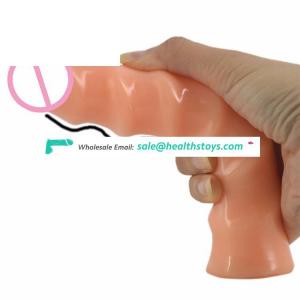 FAAK 17cm soft realistic dildo Rotating texture tissue delicate shape G spot stimulate sextoys mini penis dildo anal