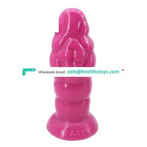 FAAK 18.3cm 7" 5.9cm big silicone dildo huge anal toys butt plug muscle shape artificial penis pink sex toys silicone for men