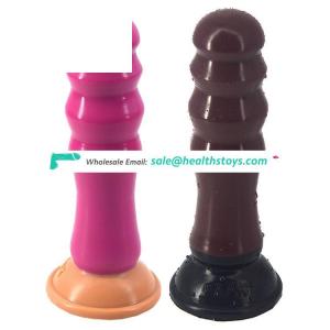 FAAK 20.5cm 8.07" thick 5.4cm butt plug anal sex toys soft realistic flexible lifelike bamboo silicone dildo for women and men