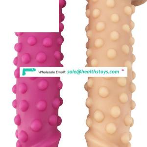 FAAK 23cm 9"  5.2cm strong stimulation butt dildo sex toy realistic silicone anal plug with bumpy for exciting sexual experience