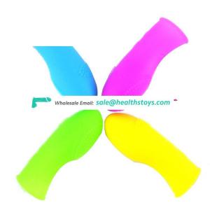 FAAK 5 colors sex shop  finger sleeve for couples lesbian sex toy for finger sleeve G-spot stimulate  sex massage
