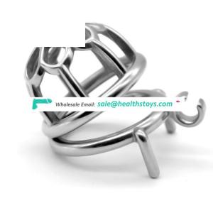 FAAK 52mm 304 stainless steel chastity lock cage penis cage for  sm chastity cage with clasp male chastity device