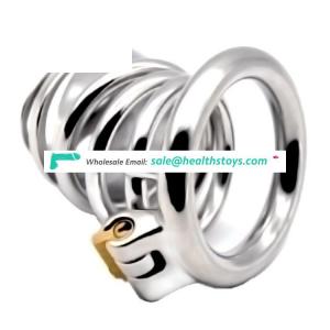 FAAK 66mm 304stainless steel  wholesale sex toys cock ring chastity lock penis cage for male chastity device chastity cage