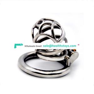 FAAK FRRK Male Stainless Steel Chastity Device Bird Metal Cage Cock Lock Restraint Ring adult Sex Toys cock cage spike for Men