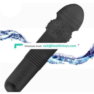 FAAK G302 Silicone Waterproof 7 Speeds Pulsating Vibrator Dildo Sex Masturbation Cordless Wand Massager New Vibrating Dildo