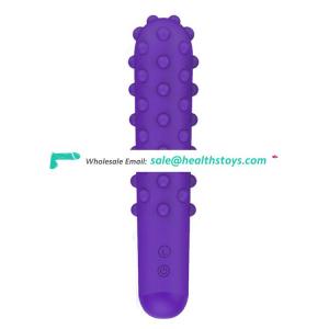 FAAK Powerful Magic Wand Body Massager Silicone Stick AV Vibrators Adult Sex Toys purple penis vibrator for unisex female male