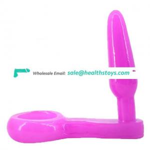 FAAK Realistic Anal Plug Adult Sex Toy with Bracelet and waterproof Soft Sex Products for Women and Man
