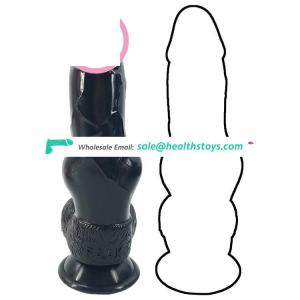 FAAK insertable length 15.6cm 6" 4.1cm realistic silicone wolf dildo anal butt plug atoys animal sex toy dog penis for women