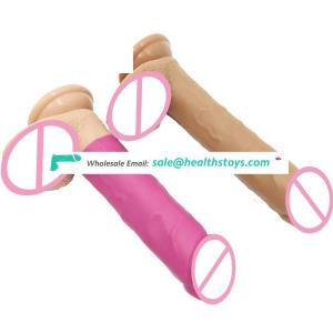 FAAK large 21.5cm 8.46 inch 4.0cm thick anal sex toy lifelike soft flexible realistic body safe silicone huge dildo for pleasure