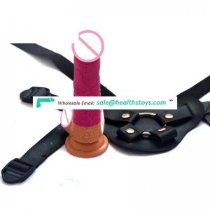 FAAK strap on realistic dildo  sex machine penis with belt sex toy for women lesbian