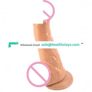 High Quality Realistic dildos Simulation Penis Dual Layer Dildos and Flexible Smooth and Elastic sex  toys for Women
