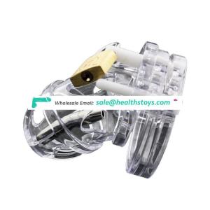 Male Chastity Device With Size Penis Ring Cock Cages Ring Virginity Lock Belt Sex Toy for Men Penis 2 Size