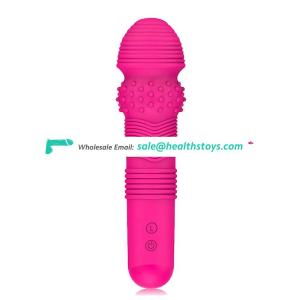 Powerful oral clit Vibrators Rechargeable AV Magic Wand Massager Adult Sex Toy silicone sex vibrator for unisex adult masturbate