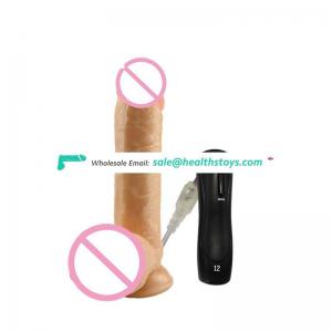Skillful manufacture remote controlled dildo vibrator adult sex toy