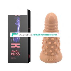 Top selling  FAAK-G133  huge realistic dildos for women, elastic silicone dildo artificial penis with suction cup