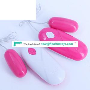 Waterproof Strong Remote Vibrating Egg Wired Remote Bullet Vibrator For Woman