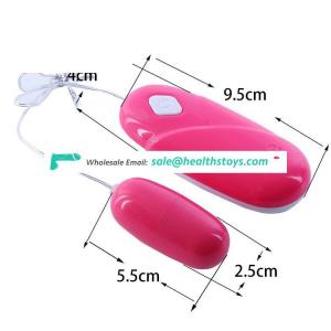 Waterproof Strong Remote Vibrating Egg Wired Remote Bullet Vibrator For Woman